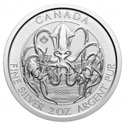 Canada 2 oz silver CREATURES OF THE NORTH: THE KRAKEN 2020 $10