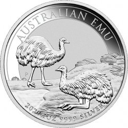 Perth Mint 1 oz silver EMU 2020