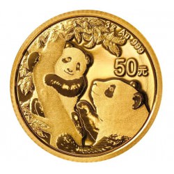 Gold CHINA PANDA 3 GR 2020 Yuan 50