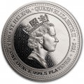 1 oz platinum St Helena Queen's Virtues 2021 Victory