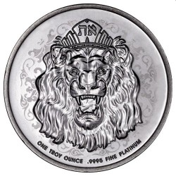 Niue 1 oz platinum ROARING LION 2021 Reverse Proof $250 Mintage 333