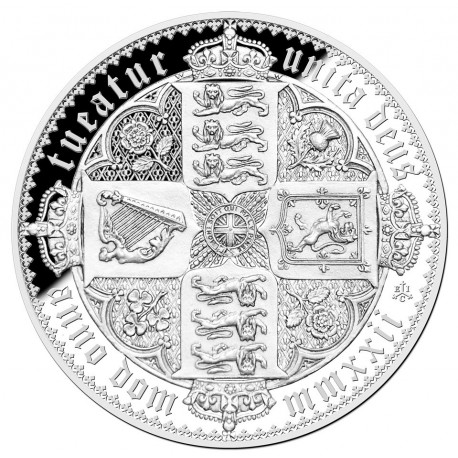 ST HELENA 2 oz Silver GOTHIC CROWN - Saint-Helena, Ascension and Tristan da Cunha 2022 Proof 