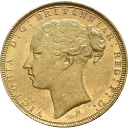 FULL GOLD SOVEREIGN 1884 M