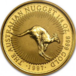 GOLD NUGGET 1/4 oz 1997 FATHER'S DAY 