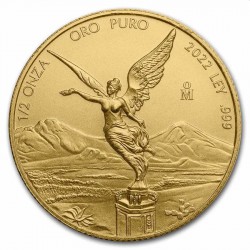 Mexico 1/2 oz GOLD LIBERTAD 2022 BU