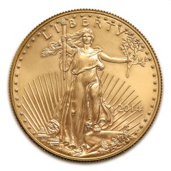 1 oz AMERICAN GOLD EAGLE 2014 $50 bu
