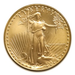 USA 1 oz AMERICAN GOLD EAGLE 1988 $50