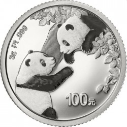 China 3 gr PLATINUM PANDA 2023 BU Yuan 500 PROOF