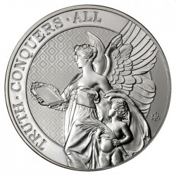 UK 5 oz silver Queen's Virtues TRUTH 2022 BU £5 