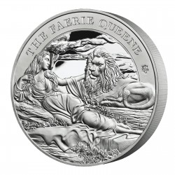ST HELENA 1 oz silver ST HELENA FAERIE QUEENE UNA and THE LION 2023 PROOF £1 