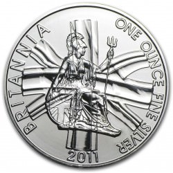 1 oz silver BRITANNIA 2011 £2 bu
