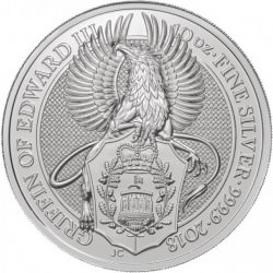 10 oz silver Queen's Beast 2018 GRIFFIN