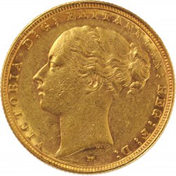 FULL GOLD SOVEREIGN 1885