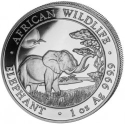 1 oz silver SOMALIA ELEPHANT 2019