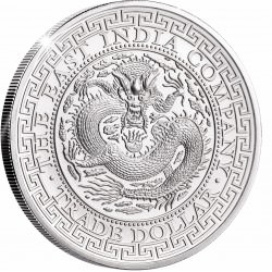 1 oz silver CHINESE TRADE DOLLAR St HELENA 2019