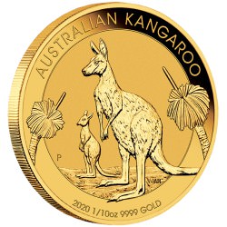 PM 1/10 oz GOLD NUGGET 2020 BU $15 Australia 