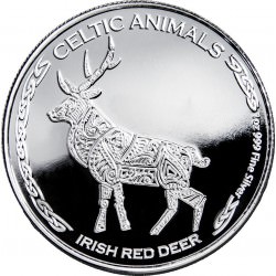 CHAD 1 oz silver Celtic Animals 2019 IRISH RED DEER CFA500