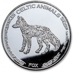 CHAD 1 oz silver Celtic Animals 2019 FOX CFA500