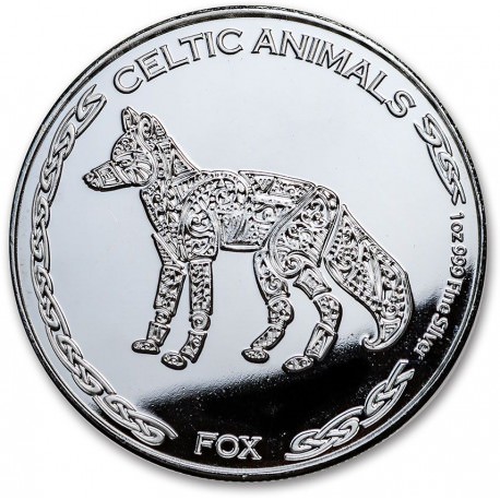 CHAD 1 oz silver Celtic Animals 2019 IRISH RED DEER CFA500