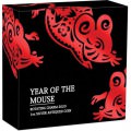 PERTH MINT Year of the Mouse Rotating Charm 2020 1oz Silver Antiqued Coin