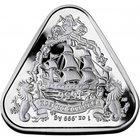 RAM 1 oz silver TRIANGULAR coin BATAVIA 2019