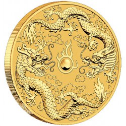 Perh Mint 1 oz GOLD DOUBLE DRAGON 2020 $100