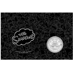 Perth Mint 1 oz silver SIMPSON KRUSTY THE CLOWN 2020 $1 BU in CARD