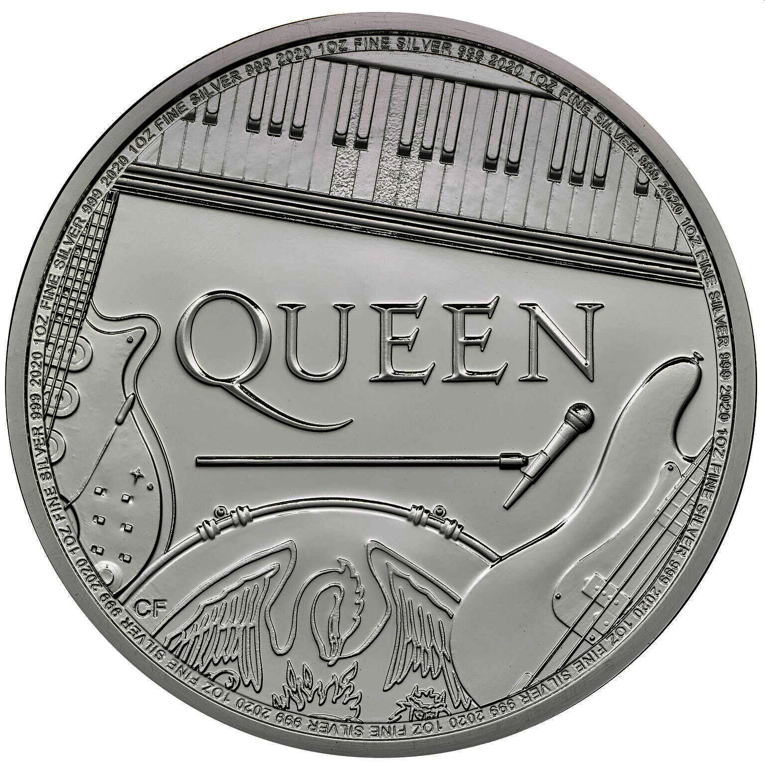 UK 1 oz silver QUEEN 2020 £2 Music legends - GOLDSILVER.BE