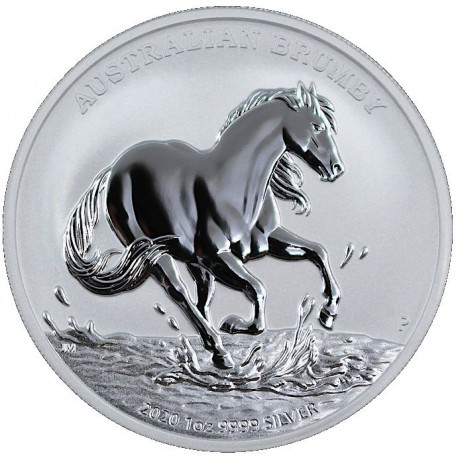 1 oz silver AUSTRALIAN STOCK HORSE 2017