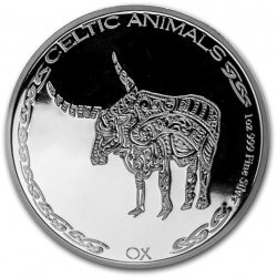 CHAD 1 oz silver Celtic Animals 2020 OX CFA500