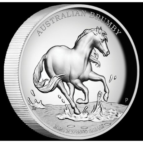 1 oz silver Australian BRUMBY HORSE 2020 $1 Voorverkoop
