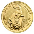 U.K. 1/4 oz gold QUEEN'S BEAST 2021 The WHITE GREYHOUND OF RICHMOND £25