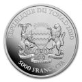 1 oz silver Mandala Hippo 2020 Chad 5000 CFA 