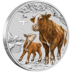 Sydney Money Expo Special 2021 Year of the Ox 1/4 oz Silver Coloured Coin