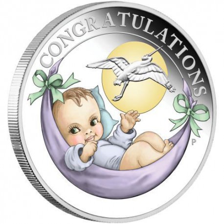 Newborn 2019 1/2oz Silver Proof Coin Cadeau Naissance
