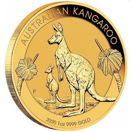 PM 1 oz GOLD NUGGET 2020 BU $100 Australia KANGAROO