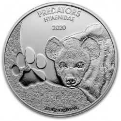 CONGO 1 oz silver Predators CROTALUS 2020 RATTLESNAKE 20fr.