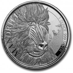  1 oz silver Cameroon MANDRILL 2020 CFA500