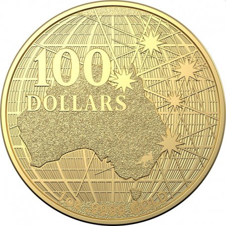 RAM 1 oz gold AUSTRALIA BENEATH THE SOUTHERN SKIES 2020 BU $100