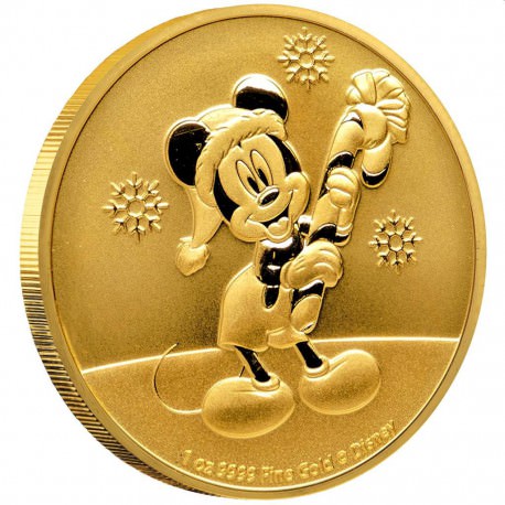 NIUE 1 oz GOLD Mickey Mouse CHRISTMAS 2019 $250