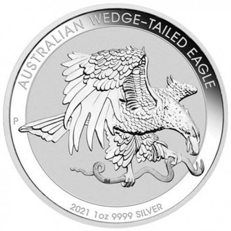 1 oz silver Perth Mint $1 WEDGE-TAILED EAGLE 2021 $1 