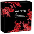 PERTH MINT Year of the Ox Rotating Charm 2021 1oz Silver Antiqued Coin