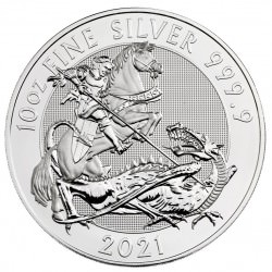U.K. 10 oz The 2021 Silver Valiant Silver Bullion Coin