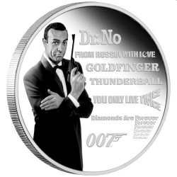 Perth Mint James Bond Legacy Series 2021 1oz Silver Proof Coloured Coin