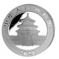 China 30 GR silver PANDA 2021 gilded Y10