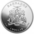 1 oz silver Caribbean Seahorse 2021 Barbados $1