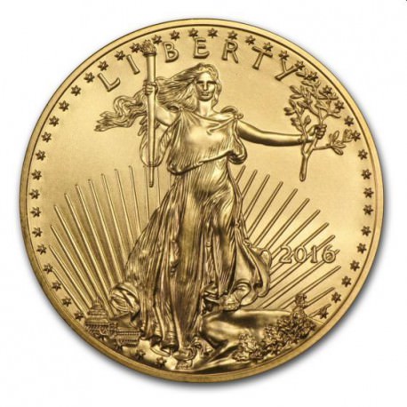 1 oz AMERICAN GOLD EAGLE 2016 PCGS MS-70 $50 Reagan Legacy Series