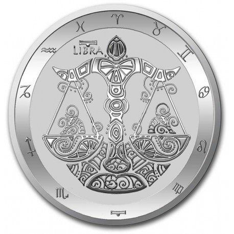 Tokelau 1 oz silver ZODIAC SERIES 2021 PISCES $5 BU