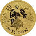 PM 1 oz GOLD GODS OF OLYMPUS 2021 ZEUS BU $100 MINTAGE 100