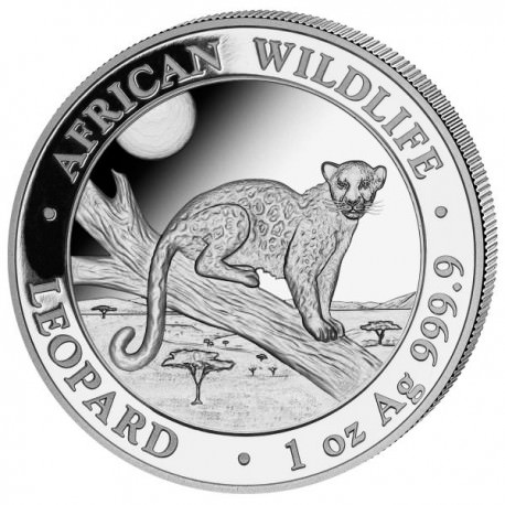1 oz silver SOMALIA LEOPARD 2020 - 100 shillings
